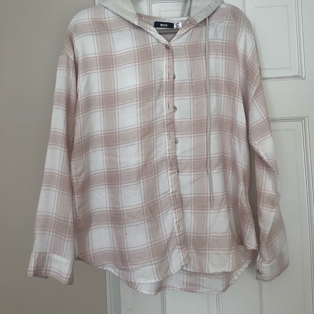 Flannel Hoodie Pacsun BDG brand